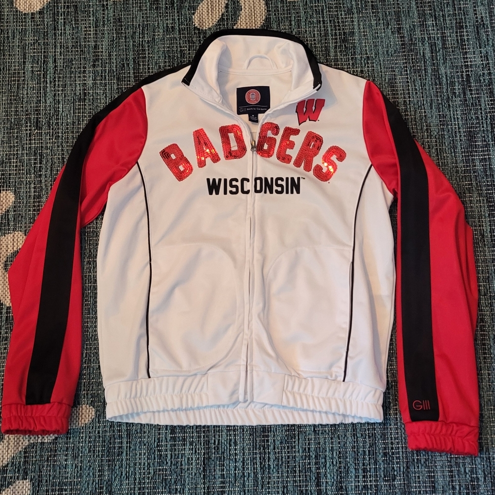 ❤️🖤Women's Wisconsin Badgers Zip up sweatshirt. Size M❤️🖤